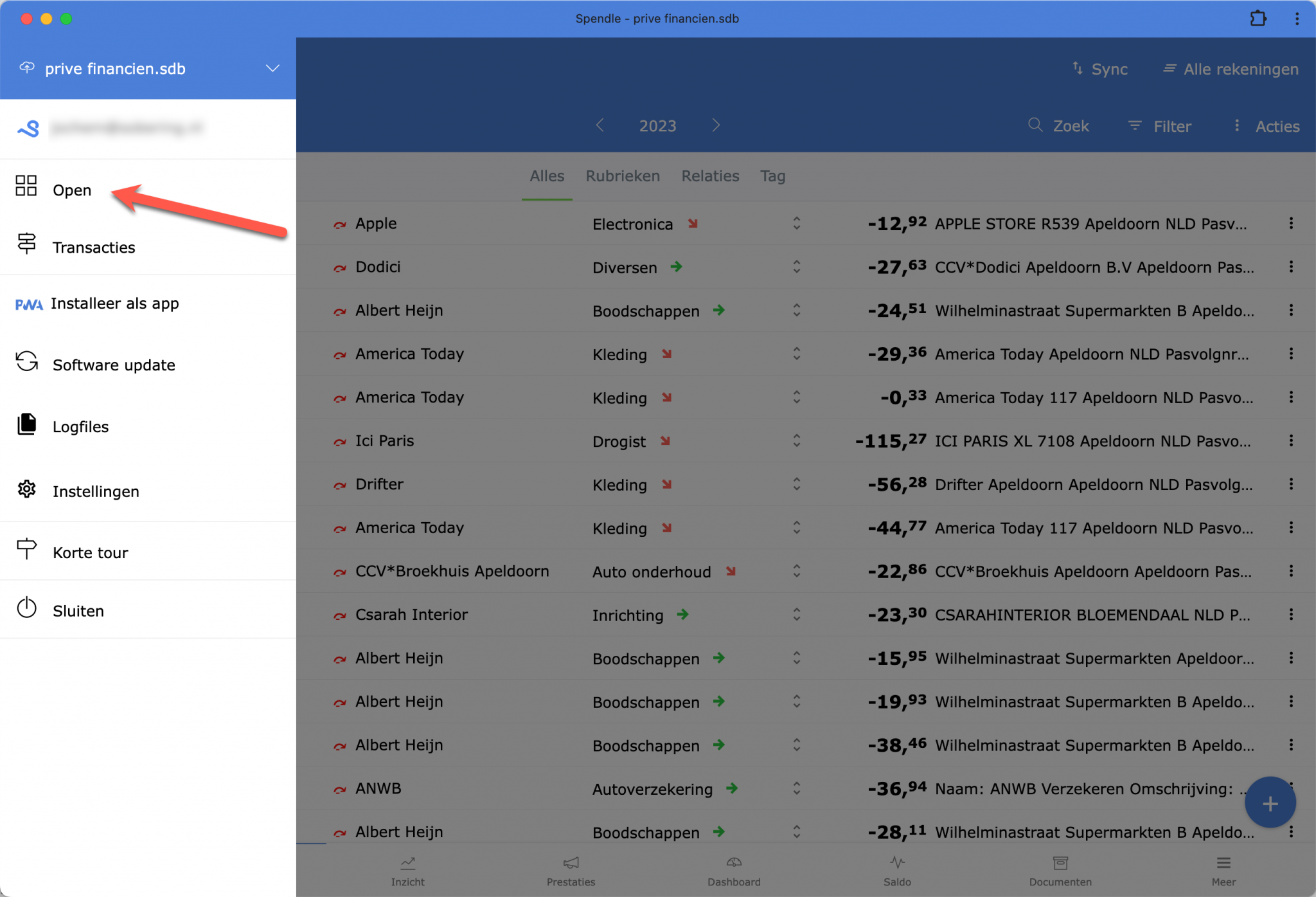 Backup and restore — screenshot 1