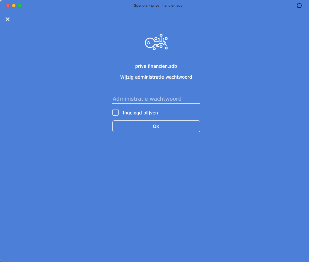 Administratie-wachtwoord wijzigen — screenshot 2
