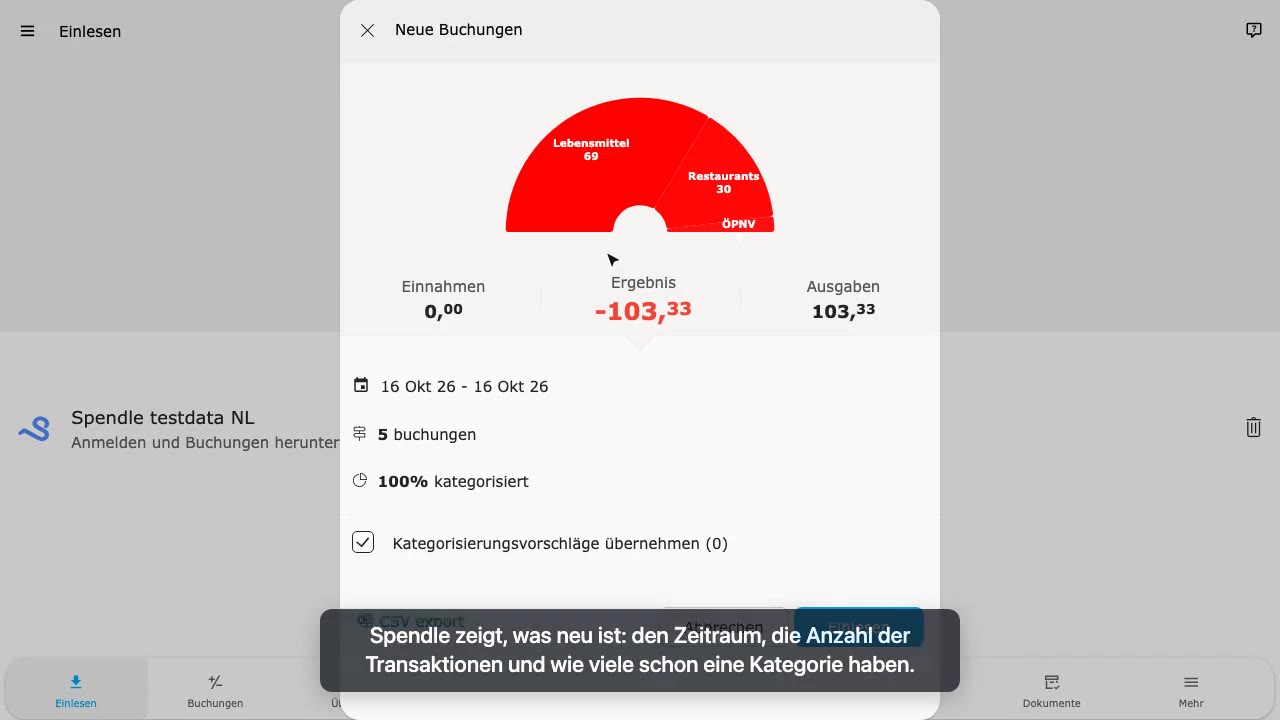 Transaktionen einlesen