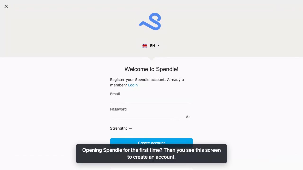 Create an account