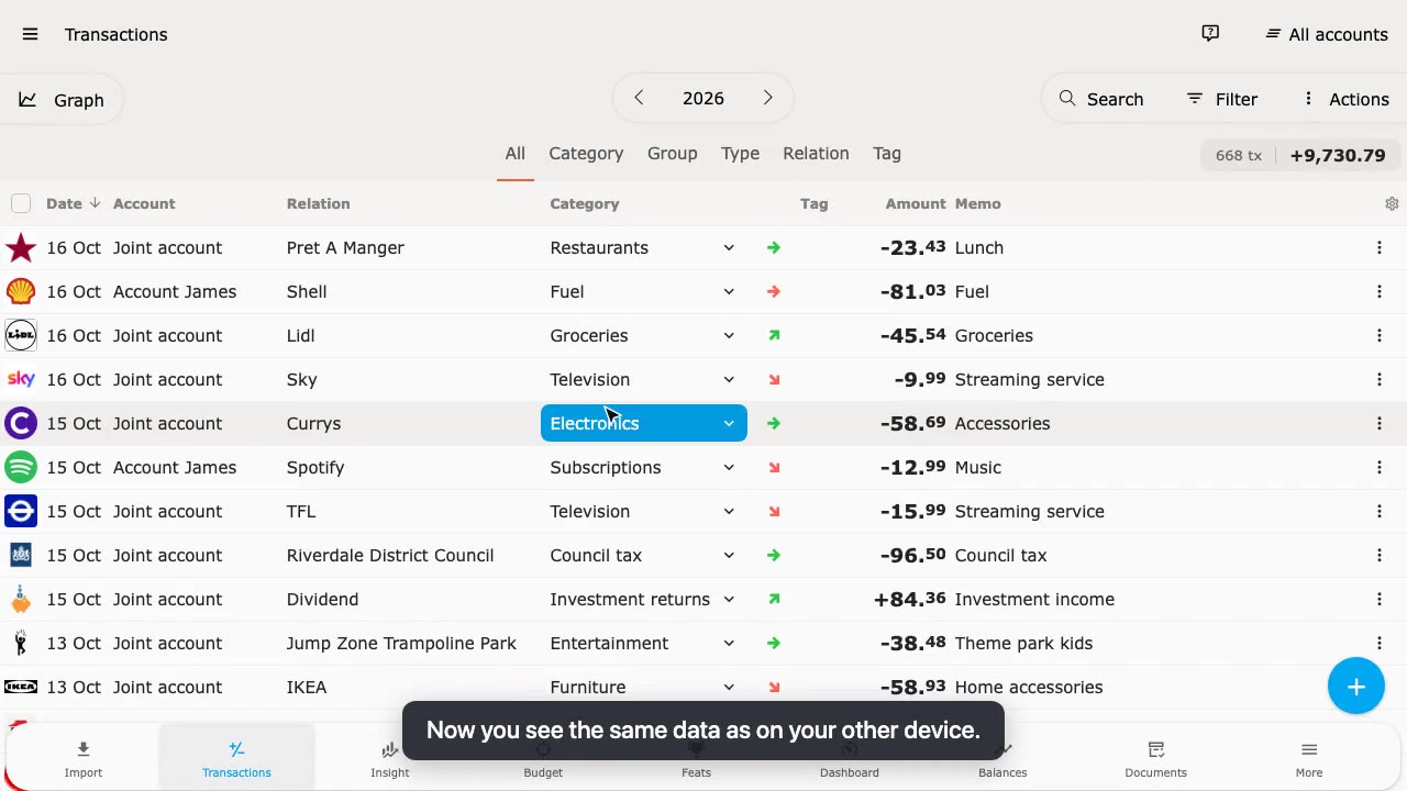 Starting on another device