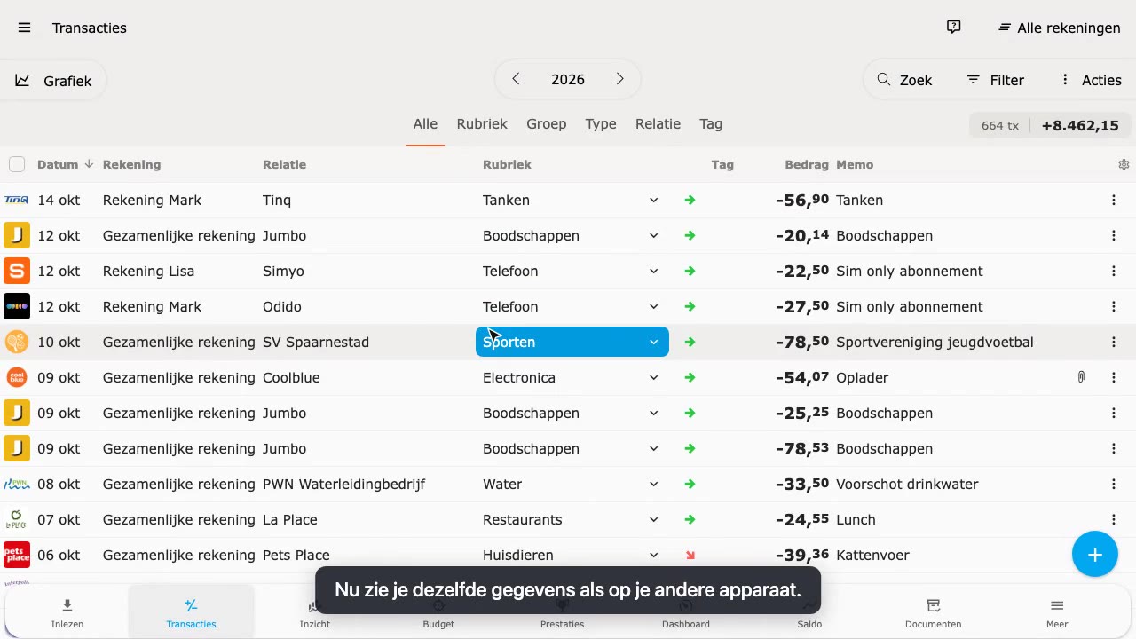 Op een ander apparaat beginnen