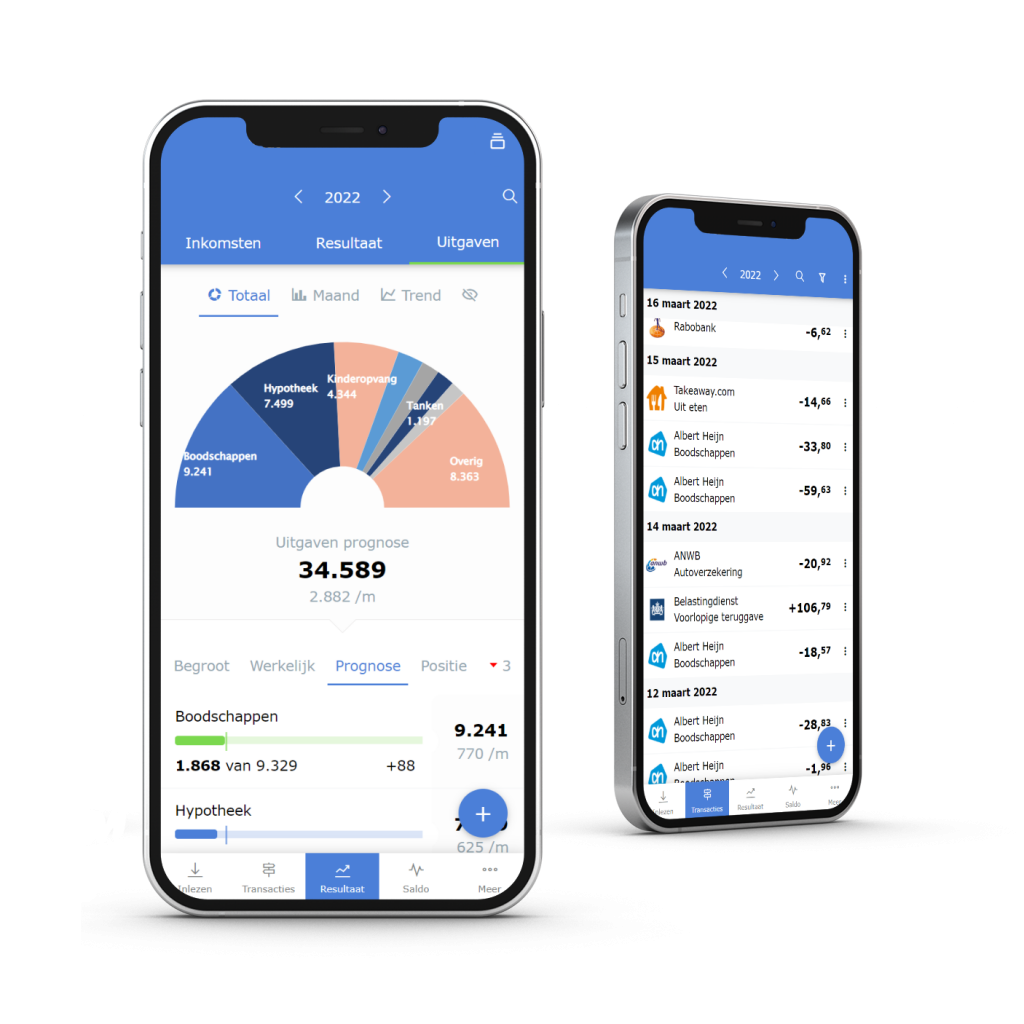 Gebruik Spendle huishoudboekje als app op je Android en iOS toestel of als webapp op je mac of windows PC!