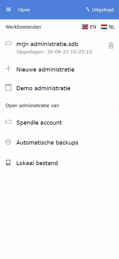 Met het Spendle huishoudboekje kun je offline werken en je administratie end-to-end encrypted synchroniseren tussen al je toestellen.
