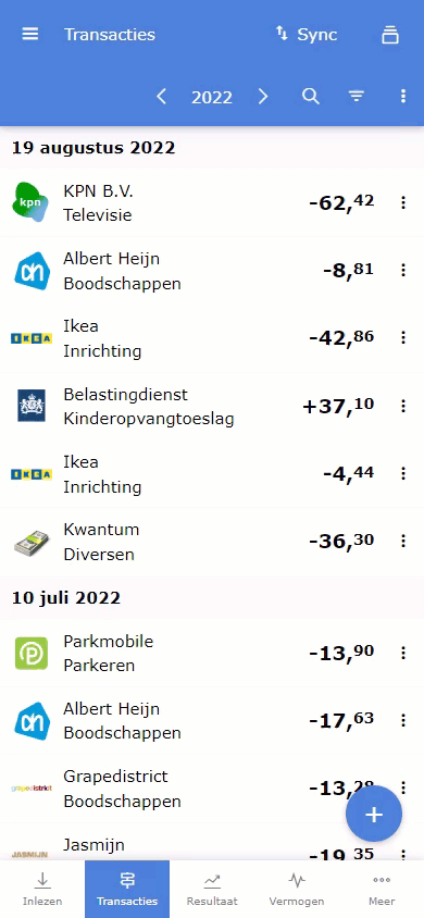 Maak financiële overzichten van jouw persoonlijke financiën in een handomdraai.