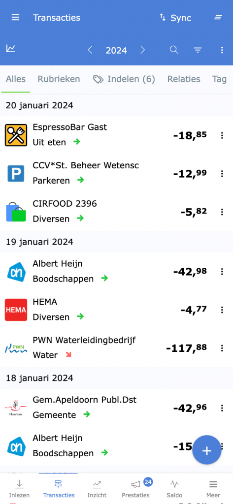 Aanpassingen zijn doorgezet naar je andere toestel